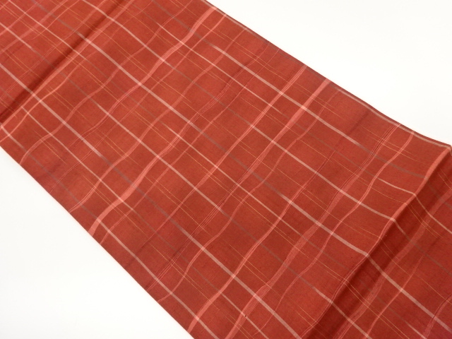 JAPANESE FUKURO OBI / TSUMUGI / rWOVEN ABSTRACT GRID